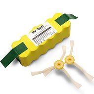 Mr.Batt 3500mAh Replacement Battery with 2 Packs Side Brush for iRobot Roomba Vacuum Cleaning Robots N4