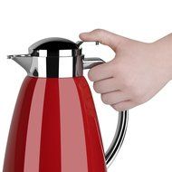 Emsa Campo Stainless Steel Thermal Carafe with Glass Liner, 34 oz, Red N2