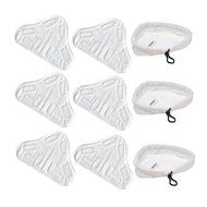 Winomo Replacement Microfiber Pads for H2O X5 Vax S2 Steam Mop 9-pack White N3