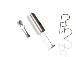 Arrbee"s Espresso - Milk Frother - Cappuccino - Latte - Hot Chocolate - Cocktail Mixer - Stainless Steel Stem...