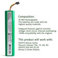 Morpilot 12V 4000mAh Extended NiMh Battery Pack for Neato Botvac Series and Botvac D Series Robots, Botvac 70e... N6