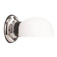 Hudson Valley Lighting Edison Collection 1-Light Vanity Light - Polished Nickel Finish with Opal Matte Glass Shade...