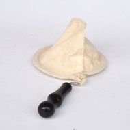 Lautechco Coffee Filter Baskets, Wood Handle, Flannel Hand Coffee Filters, Drip Filter Bag, Tea Bag N8