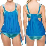 HOT Sale!MOKINGTOP,Canserin Women Striped Splicing Spaghetti Strap Swimwear N15