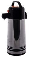 Update International NPD-19-OR/SF Brushed Stainless Steel Airpot with Orange Button-Top, 1.9-Liter, Set of 2