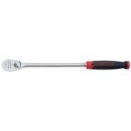 KD Tools (KDT81265) 3/8 Drive 84 Tooth Full Polish Long Handle Ratchet - Cushion Grip Handle by KD Tools