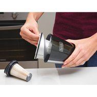 Black+Decker HSV520J01 18V Lithium Cordless 2-N-1 Stick and Hand Vacuum, Titanium N7