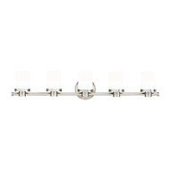 Hudson Valley Lighting Southport 5-Light Vanity Light - Satin Nickel Finish with Opal Matte Glass Shade by Hudson...