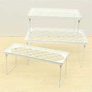 Plastic Foldable Storage Racks Home Bathroom Closet Kitchen Shelving Shelf Holders Organizer N2