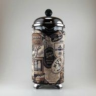 Vintage Hotel Sign Theme, French Press Cozy, 8 cup, Insulated Cafetiere Cosy