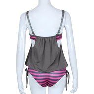 HOT Sale!MOKINGTOP,Canserin Women Striped Splicing Spaghetti Strap Swimwear N30