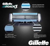 Gillette Mach3 Triple Blade Refillable Razor 1 pc. N2