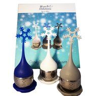 Ni&bull;ce&bull;Tea Solutions Snowflake Silicone Stainless Loose Leaf Tea Infusers/Strainers N2