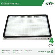 Kenmore 86889 EF-1 Exhaust HEPA Vacuum Filters - 4 Pack - Similar to Kenmore Part# 86889 or 20-86889, 40324, EF1... N7