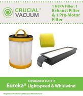 Eureka Lightspeed Whirlwind Bagless Upright Filter Kit, Kit Includes 1 HEPA Dust Cup Filter, 1 HEPA Exhaust Filter... N2