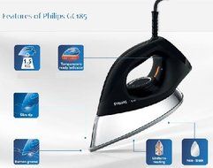 Philips Dry Iron GC185 Laundry Supplies Classic Design Strong Pressed Iron 1200W N3