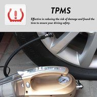 Car Dust Buster Hand Vac, TWOBIU(TM) 100W Vehicle Vacuum Cleaner with Tire Pressure Monitor Tire Inflation Flashlight-Gold N6