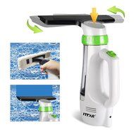 Ittar window vacuum cleaner kit with powersqueegee,spray bottle,microfiber cleaning head,exstension pole,suction... N2