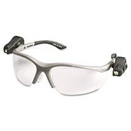 Lightvision Safety Glasses W/led Lights, Clear Antifog Lens, Gray Frame By: 3M by Office Realm