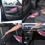 Car Vacuum Cleaner 12V 130W Wet&amp;Dry Handheld Portable Car&amp;HouseHold Auto Vacuum Cleaner with 14.8 Ft Power Cord... N19