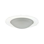 Jesco Lighting TM315WH 3-Inch Aperture Low Voltage Trim Recessed Light, Frosted Opal Dome For Shower, White Finish...