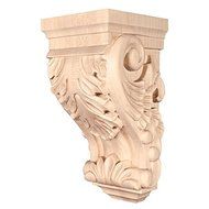 Small Acanthus Wood Corbel (Rubberwood) by duBois