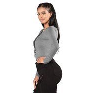 Bandage Blouse,Laimeng Women Cotton Blend Autumn Winter Strap Casual Shirt T-shirt Top Blouse (M, Gray) N2