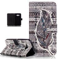 Galaxy J5 Case,ikasus Shiny Glitter Diamond Colorful Painted PU Leather Flip Wallet Pouch Stand Credit Card ID... N9