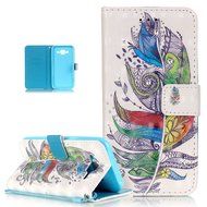 Galaxy J5 Case,ikasus Shiny Glitter Diamond Colorful Painted PU Leather Flip Wallet Pouch Stand Credit Card ID... N11