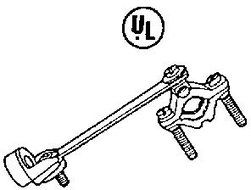 CLAMP GROUND/7STRAP/HUB by GAMPAK MfrPartNo 51510 by Gam-Pak Products