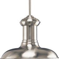 Progress Lighting P5024-09 1-Light Pendant, Brushed Nickel by Progress Lighting