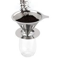 Nicelucky Stainless Steel Pour Over Coffee Maker with Stand, Reusable Paperless Permanent Cone Filter Brewer with... N2