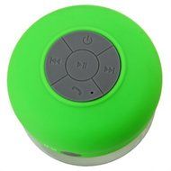 Waterproof Wireless Bluetooth Handsfree Mic Suction Mini Speaker Shower Car (Green) N3