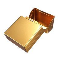 Bleiou 2pcs/lot Cigarette Case Aluminum Metal Cigar Cigarette Box Holder Tobacco Storage Case Pouch 20pcs Cigarettes... N6