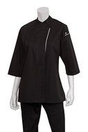 Chef Works VSWO-BLK-XS V-series Verona Women's Chef Coat by Chef Works