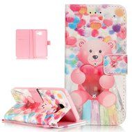 Galaxy A5 2016 Case,ikasus Shiny Glitter Diamond Colorful Art Painting PU Leather Flip Wallet Pouch Stand Credit... N15