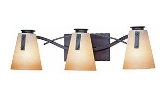 Volume Lighting Lodge 3-light frontier iron bathroom vanity by Volume Lighting