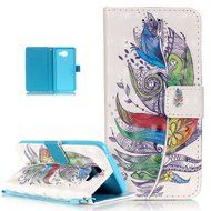 Galaxy A5 2016 Case,ikasus Shiny Glitter Diamond Colorful Art Painting PU Leather Flip Wallet Pouch Stand Credit... N17