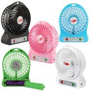 Rasse&reg; FB96 4-inch Portable USB Fan with 2200MAH Rechargeable Battery and Flashlight, for Traveling,Fishing,Camping... N10