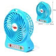 Rasse&reg; FB96 4-inch Portable USB Fan with 2200MAH Rechargeable Battery and Flashlight, for Traveling,Fishing,Camping... N11