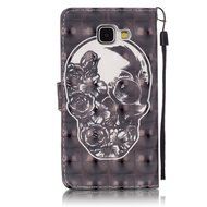 Galaxy A5 2016 Case,ikasus Shiny Glitter Diamond Colorful Art Painting PU Leather Flip Wallet Pouch Stand Credit... N21