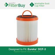 Eureka DCF-3 Washable and Reusable HEPA Filter. Designed by FilterBuy to Replace Eureka Part #&#039;s 61825, 62136,...