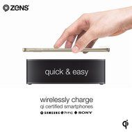 ZENS Portable Bluetooth Speaker Wireless Charger Power Bank &ndash; Qi Charging - 2 x 5W Speakers &ndash; NFC Enabled - for... N3