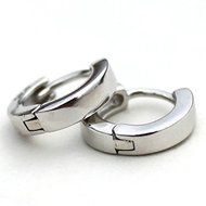 Fashion Jewelry Men Women 925 Sterling Silver Ear Stud Hoop Earrings N4