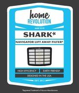 Shark NV350 XHF350 Navigator Lift-Away Compatible HEPA Filter Fits NV351, NV352, NV355, NV356, NV356E, NV357;... N8