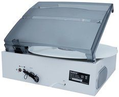 Boytone BT-37WT-C White Color Limited Edition 3-Speed Stereo Turntable, 2 Built-In Speakers, LCD Display, AM/FM... N5