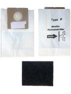 14 Royal Type P Allergy Vacuum Bags, Airpro Ry 1000, Canister Vacuum Cleaners, 3-RY1100-001 N2