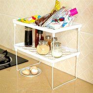 Plastic Foldable Storage Racks Home Bathroom Closet Kitchen Shelving Shelf Holders Organizer N4