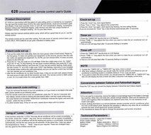 Universal A/C Remote Replacement Remote Control with 2000 Codes N4