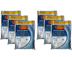 30 Bosch Allergy TYPE G Canister Bags, Hard Floor, Health Guard, Formula, Electro Duo, Plus Vacuum Cleaners, BBZ51AFG2U...